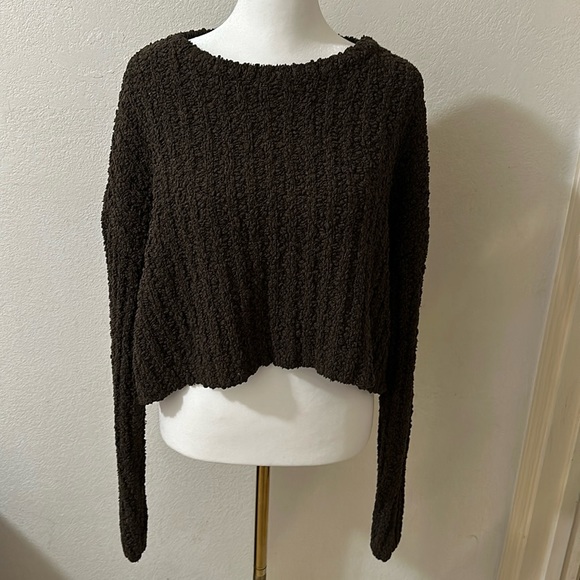 Crop olive sweater - Picture 1 of 1